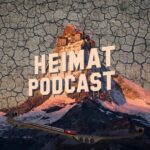 Podcast-Logo vor einem ausgetrockneten Boden